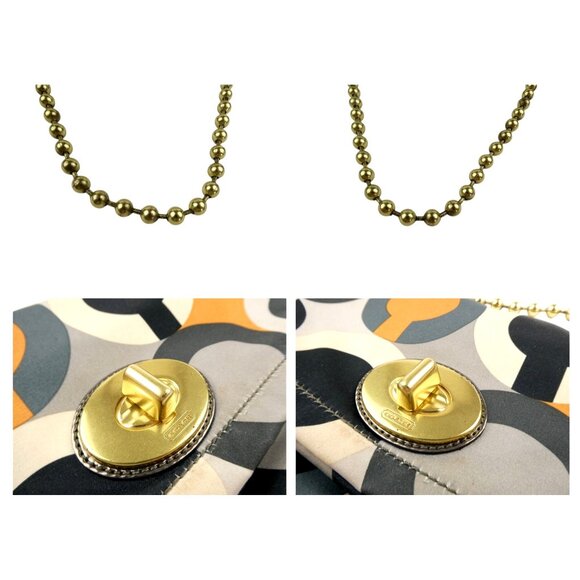 Coach Op Art Foldover Shoulder Bag 12928 - Picture 9 of 14